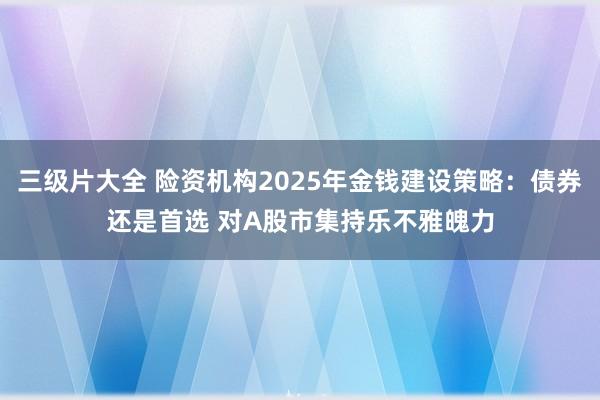 三级片大全 险资机构2025年金钱建设策略：债券还是首选 对A股市集持乐不雅魄力